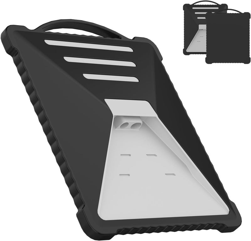Mwin Starlink Mini Protective Cover - Waterproof & Scratch-Resistant Starlink Mini Accessories Silicone Case, Portable Protector with Wavy Edge Design for Satellite Antenna, Perfect for RV (Black) - Image 1